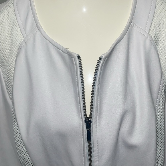 NWOT Tribal vegan bone leather mesh accents jacket - Picture 11 of 11